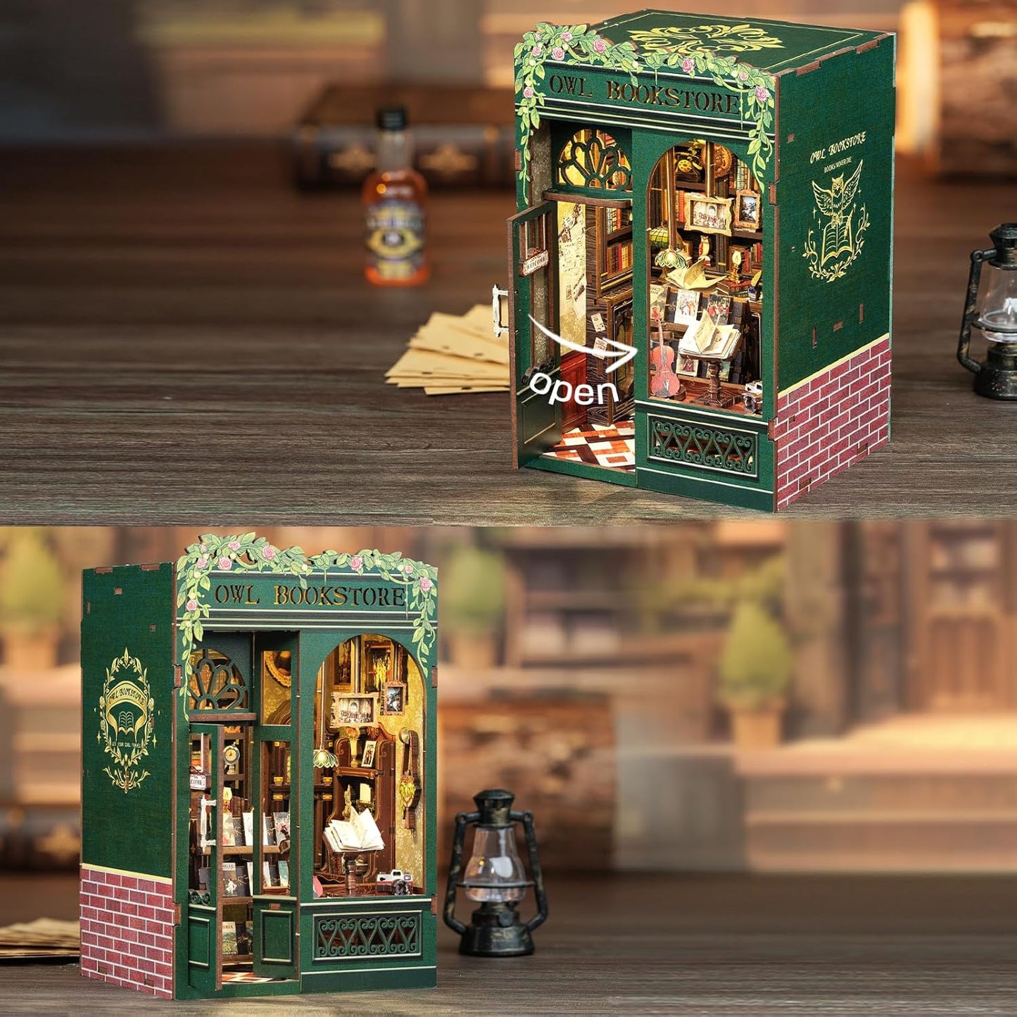 Lysliv Book Nook Kit - DIY Miniature House Kit for Adults