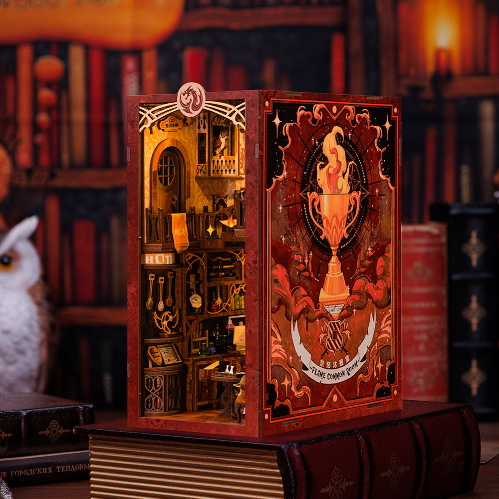 Lysliv DIY Book Nook Kit | Flame Common Room