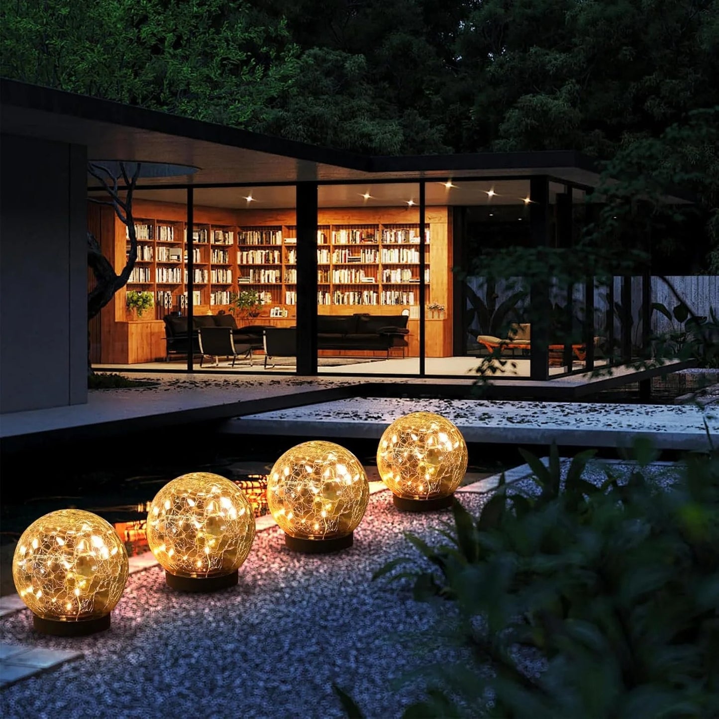 Solar Globe Lights Outdoor Waterproof-Solar Balls