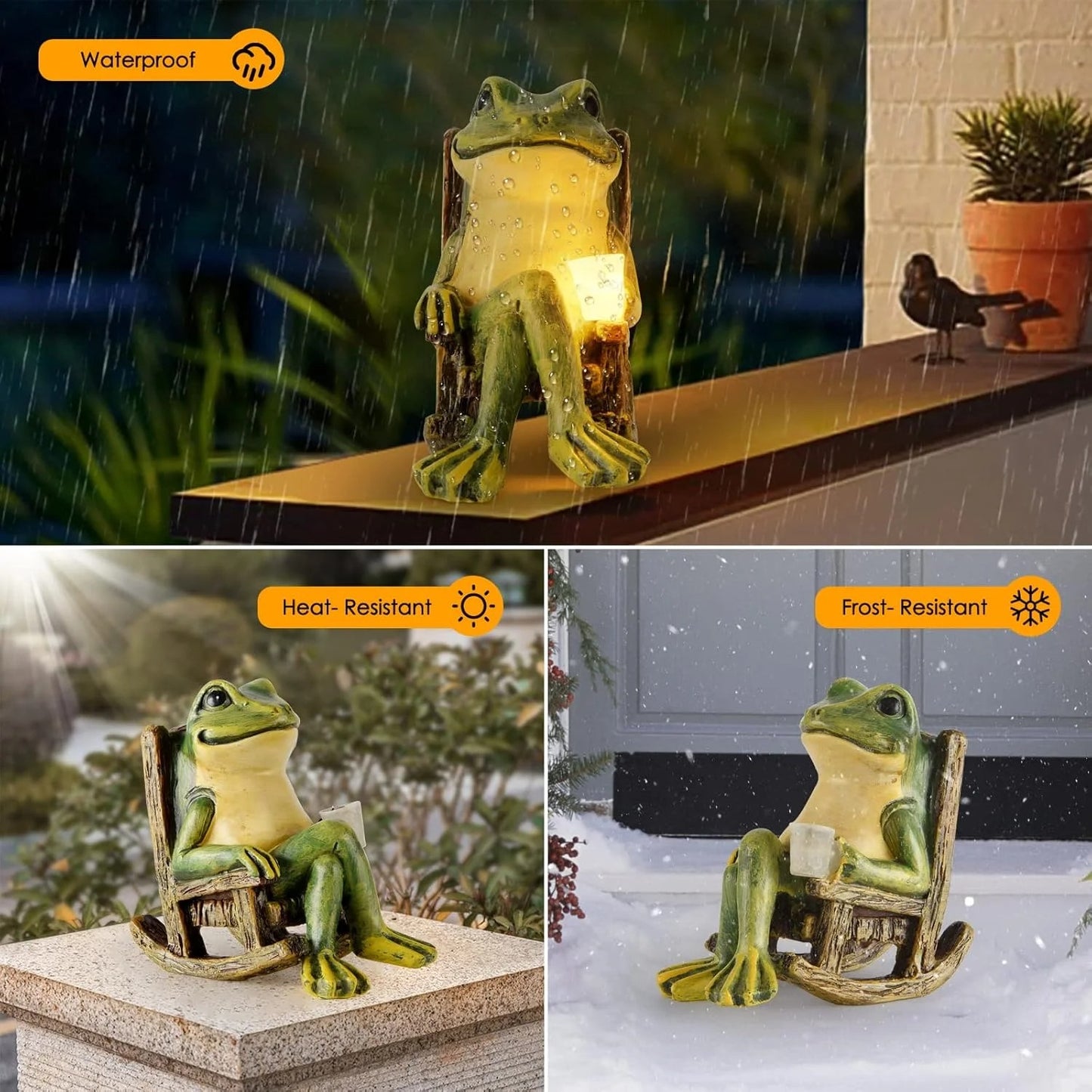 Miniature Frog Garden Statue