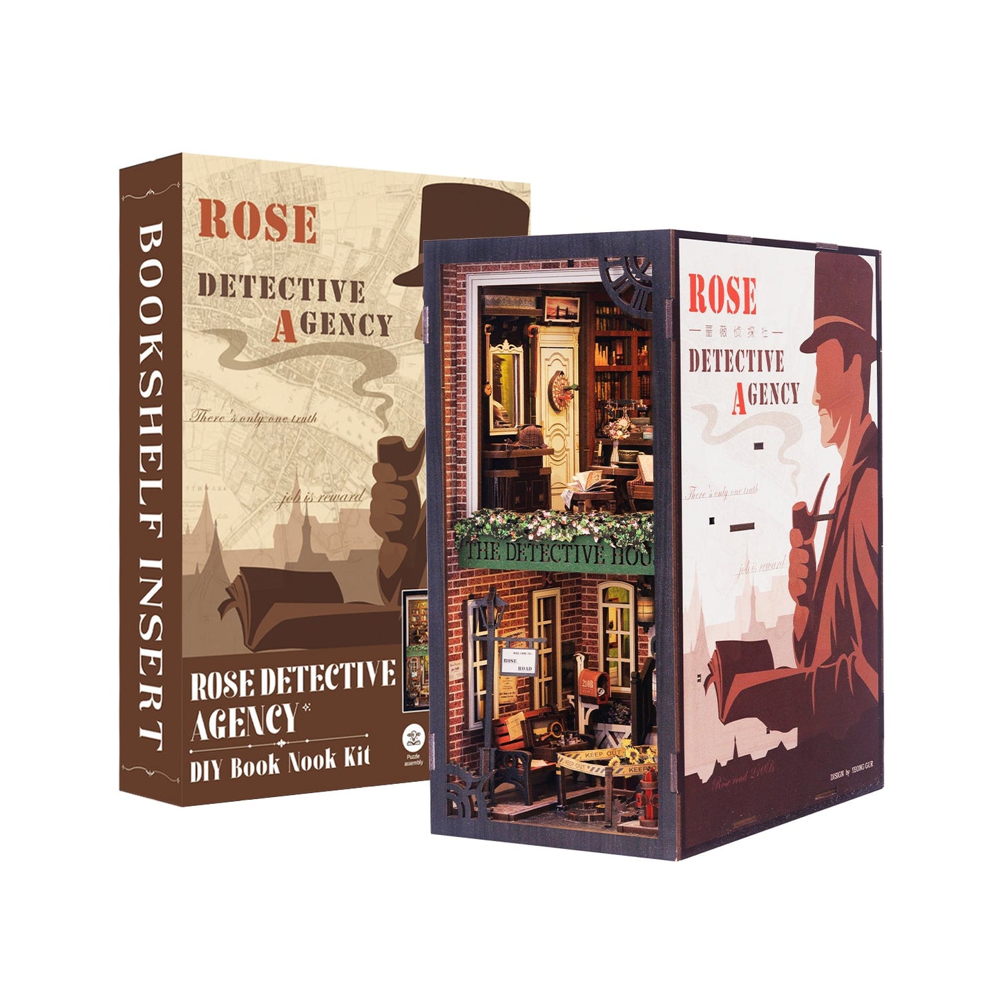 Lysliv DIY Book Nook Kit | Rose Detective Agency
