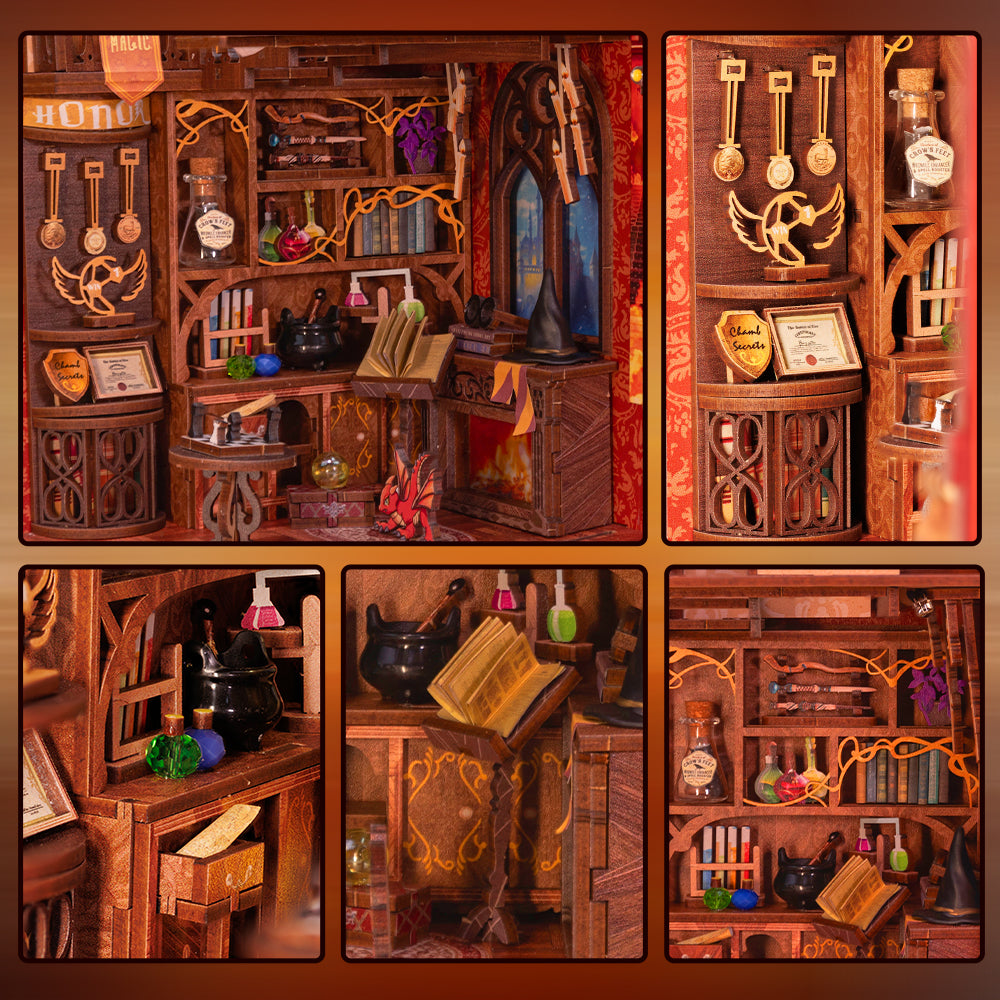 Lysliv DIY Book Nook Kit | Flame Common Room