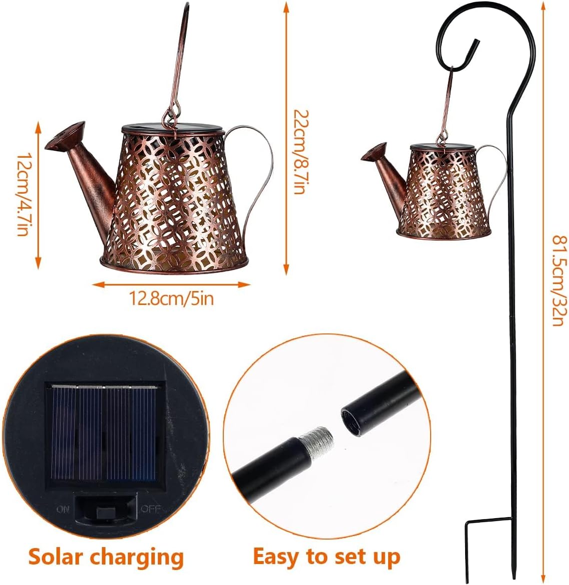 Solar Watering Can Light (Pence)