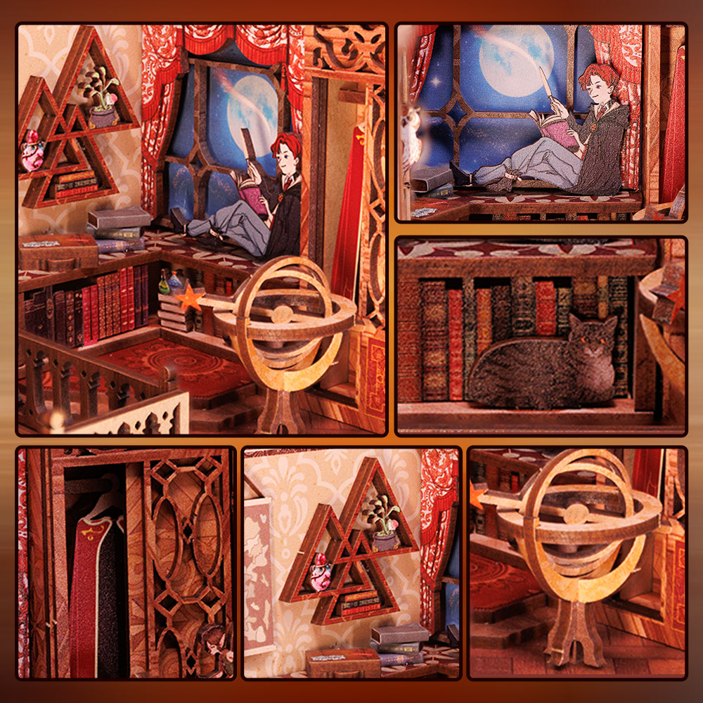 Lysliv DIY Book Nook Kit | Flame Common Room