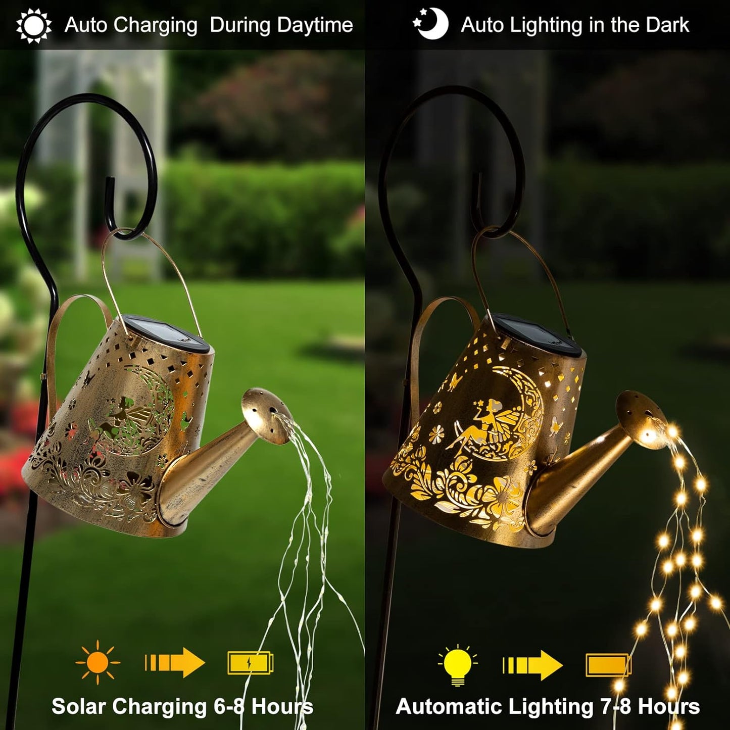 Solar Watering Can with Lights (Fairy)