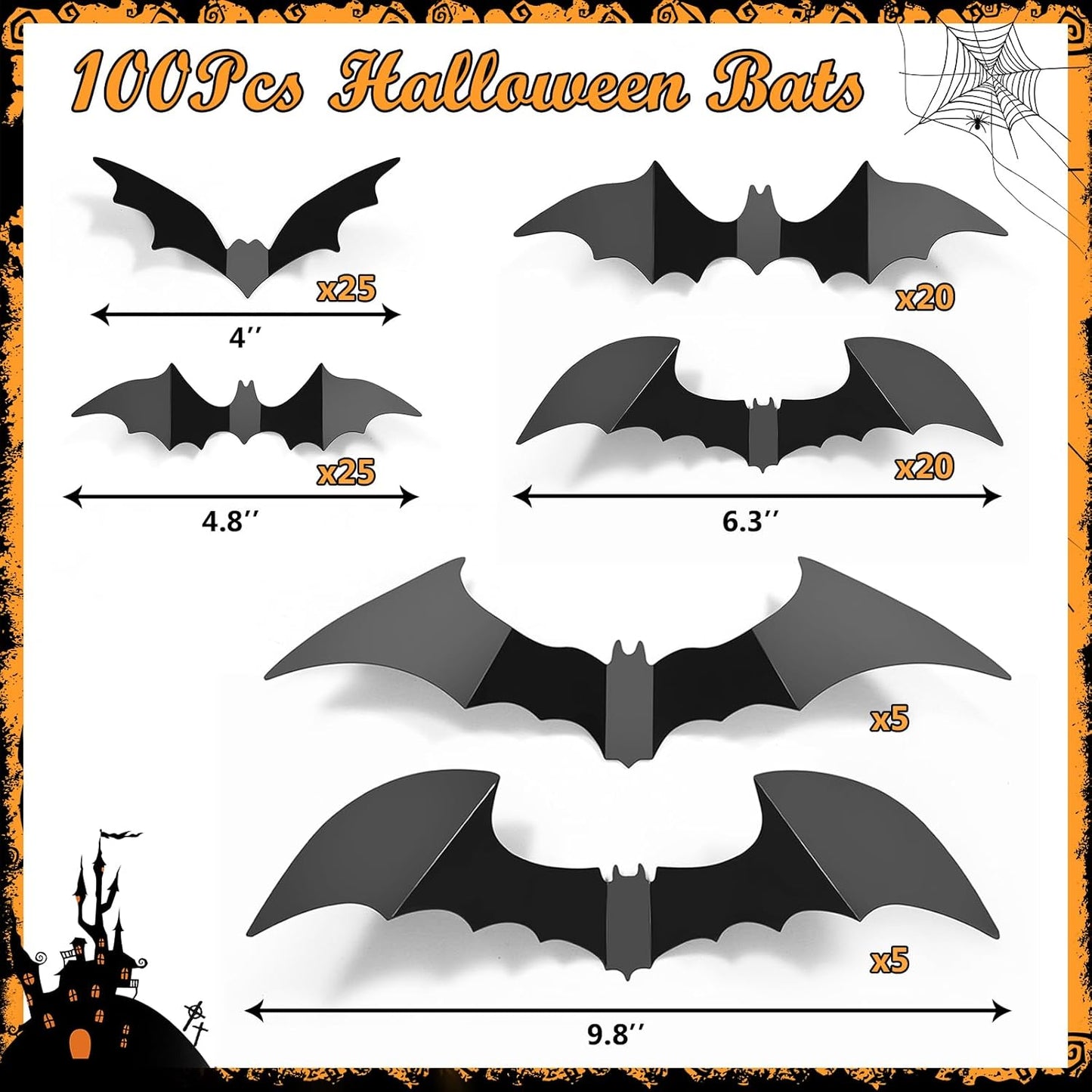 Lysliv Bats Halloween Decorations