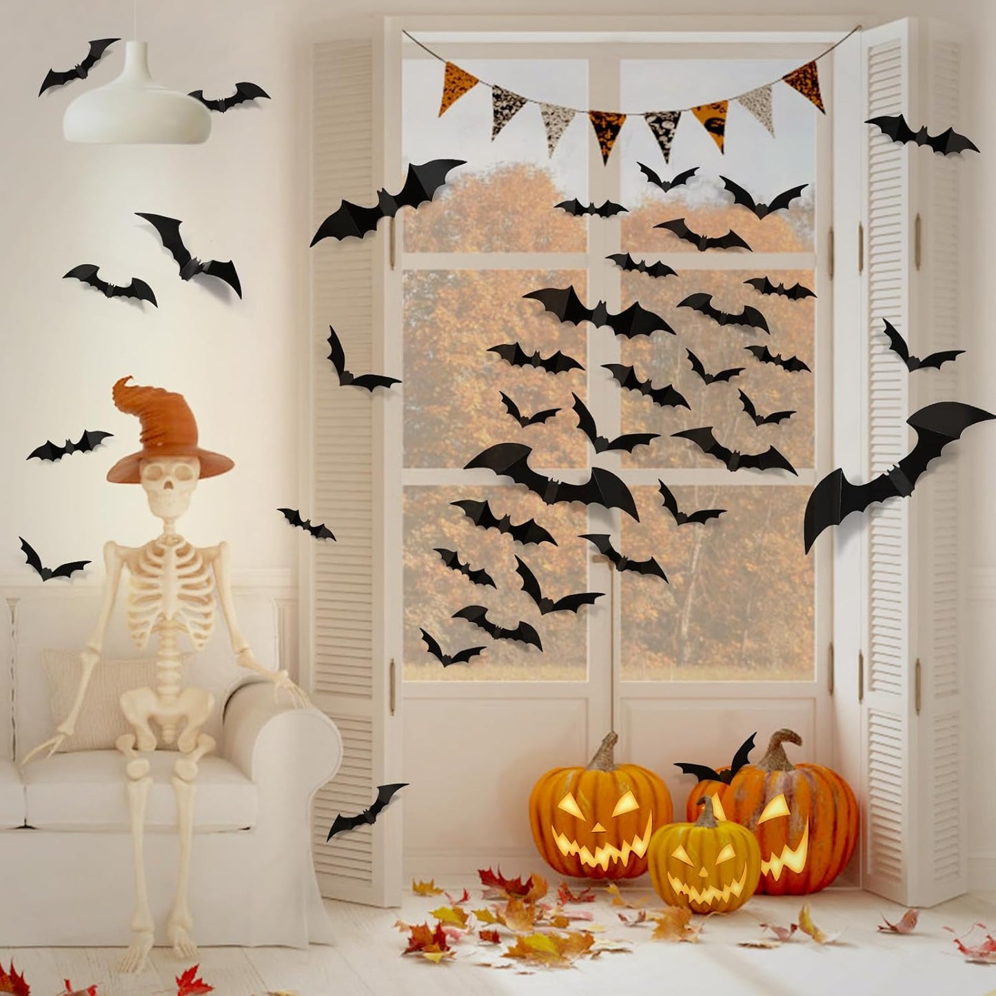 Lysliv Bats Halloween Decorations