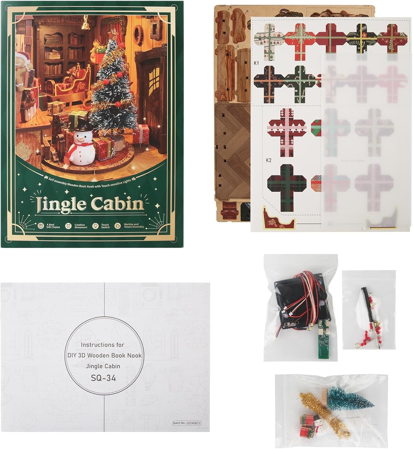 Lysliv Book Nook Kit - DIY Miniature House Kit for Adults