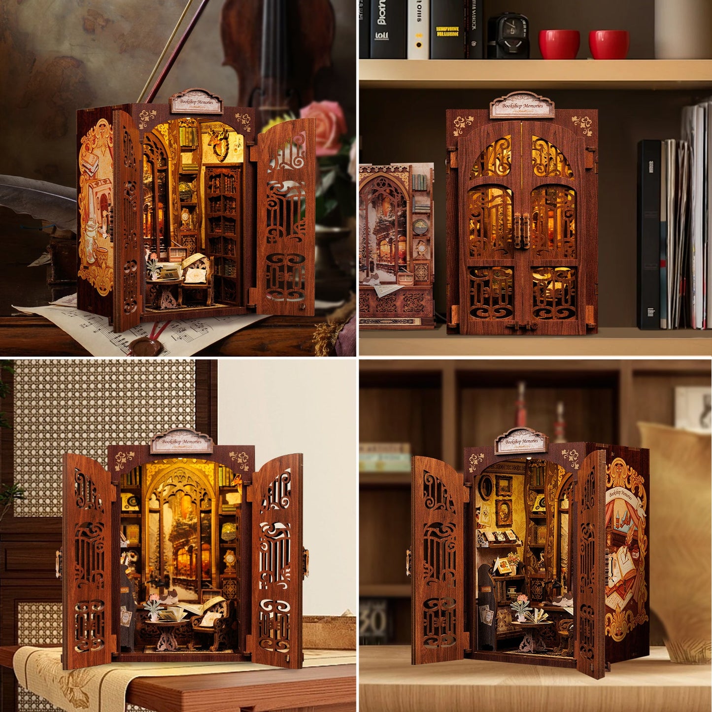 Lysliv DIY Book Nook Kit | Bookshop Memories