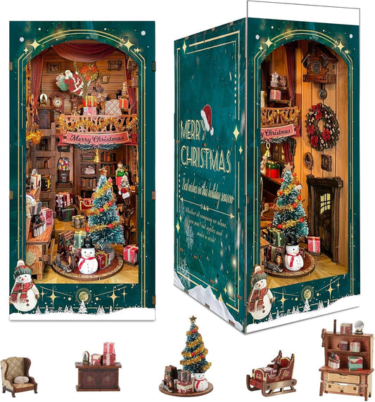 Lysliv Book Nook Kit - DIY Miniature House Kit for Adults
