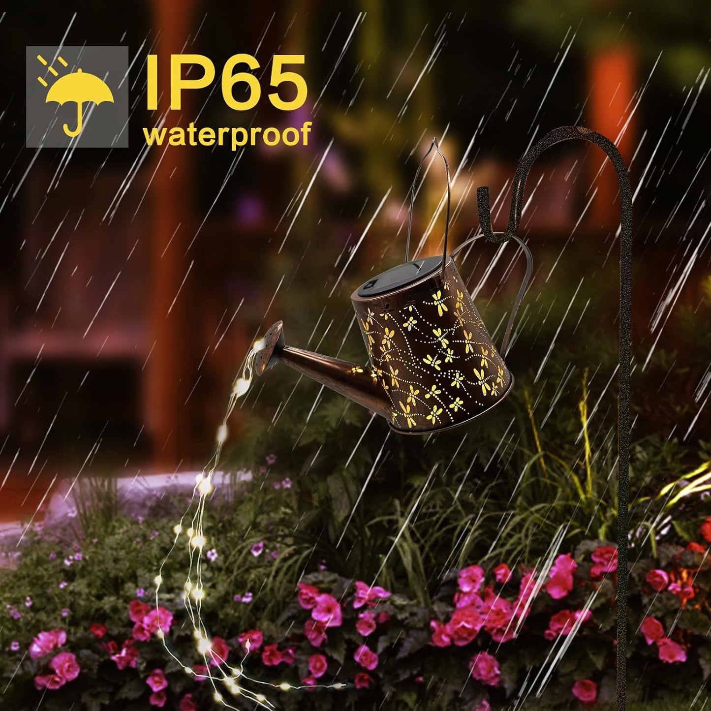 Solar Watering Can Outdoor Lights (Butterfly)