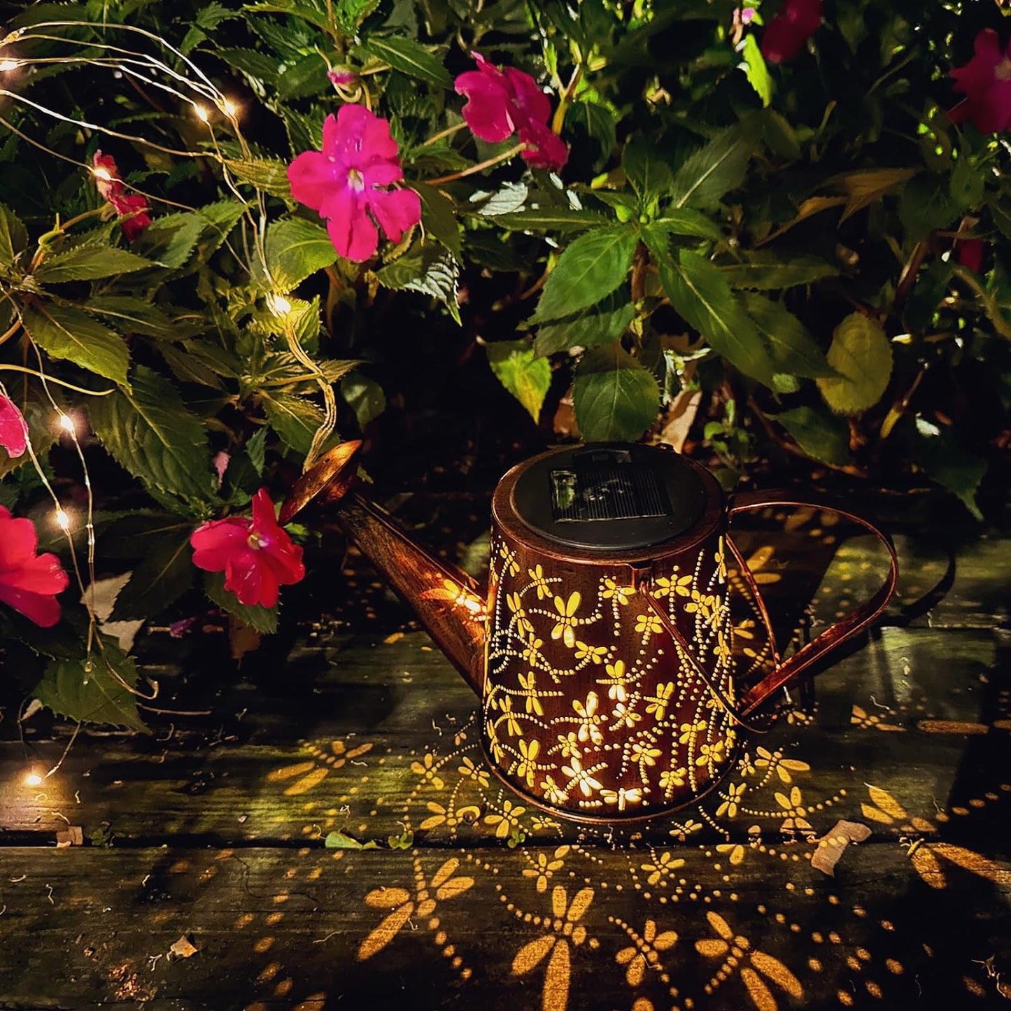 Solar Watering Can Outdoor Lights (Butterfly)
