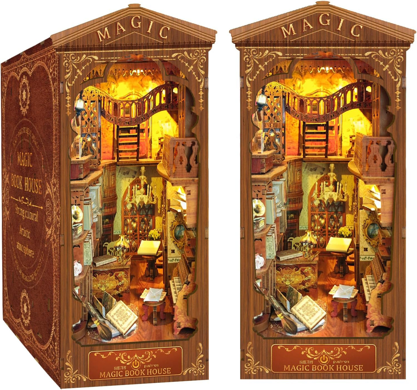 Lysliv Book Nook Kit - DIY Doll House Booknook