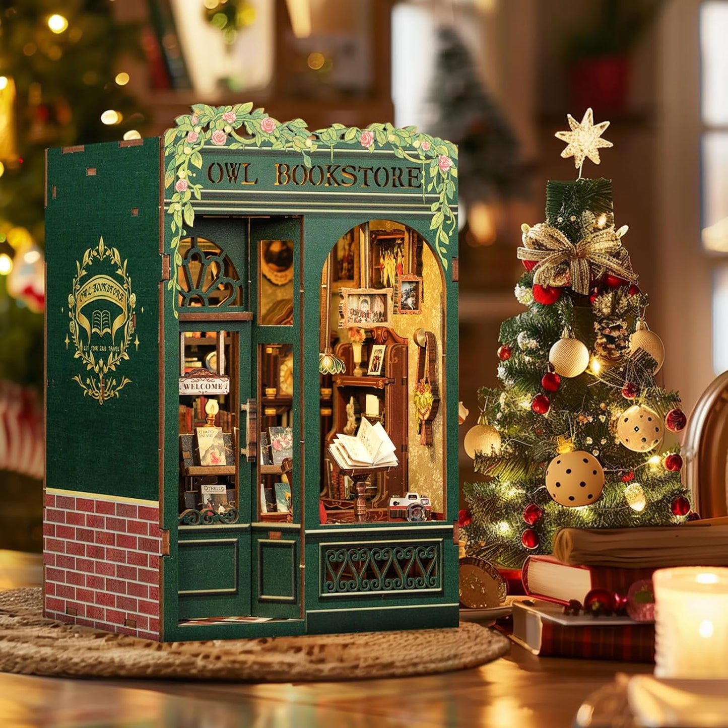 Lysliv Book Nook Kit - DIY Miniature House Kit for Adults