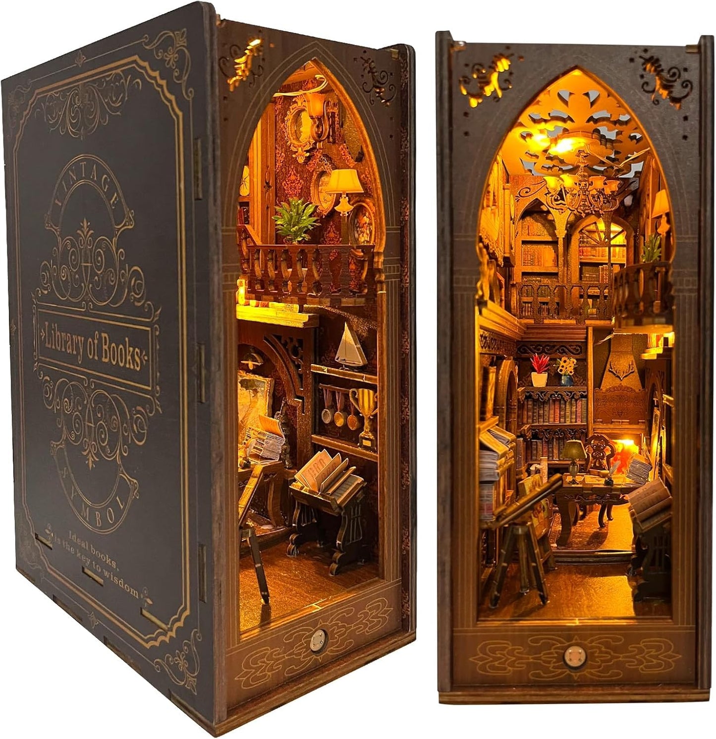 Lysliv Book Nook Kit - DIY Doll House Booknook