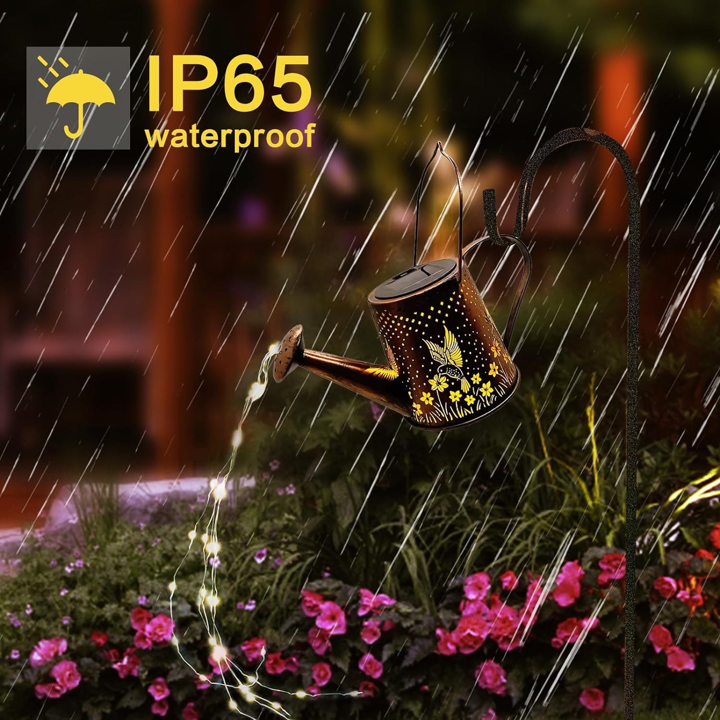 Solar Watering Can Outdoor Lights (Butterfly)
