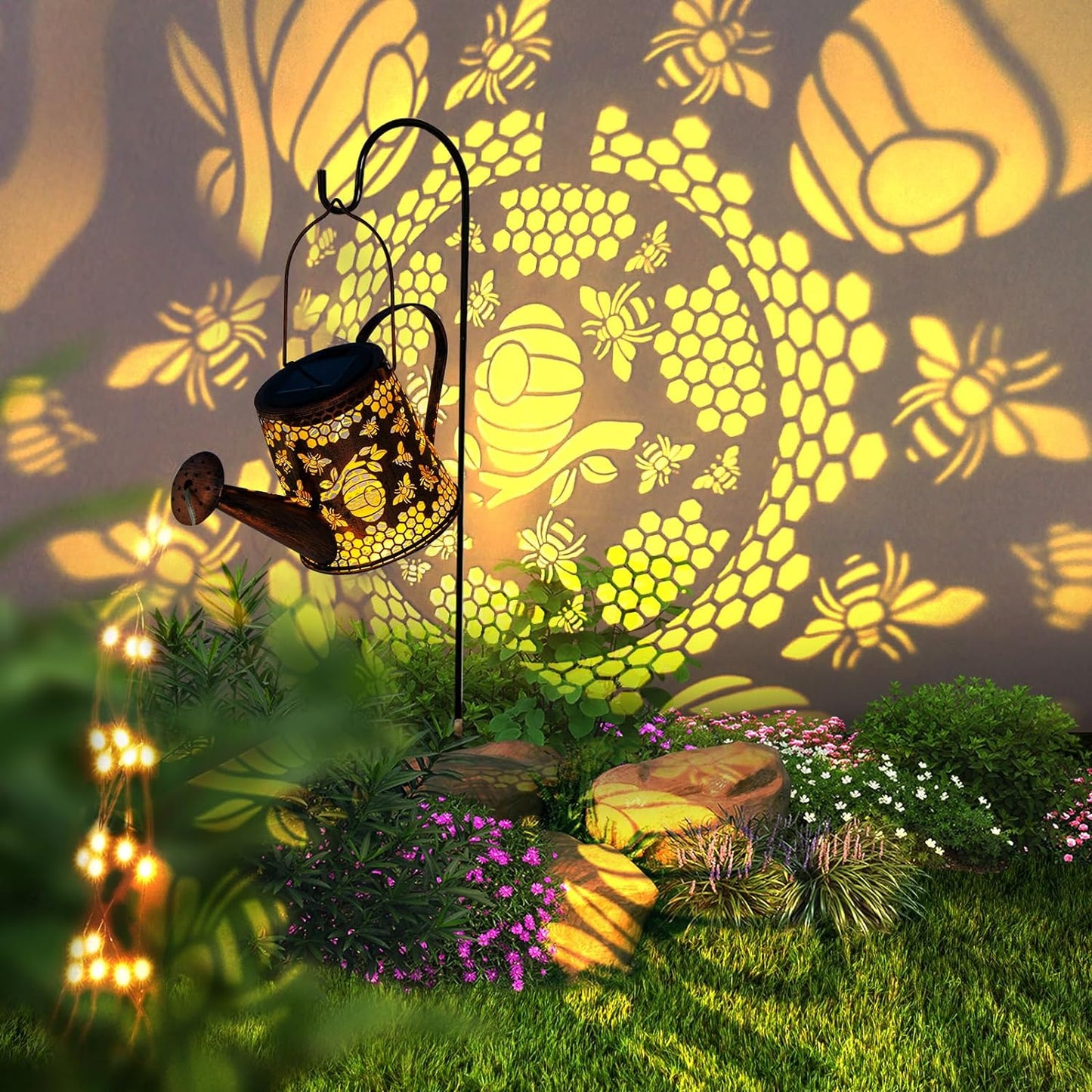 Solar Watering Can Outdoor Lights (Butterfly)