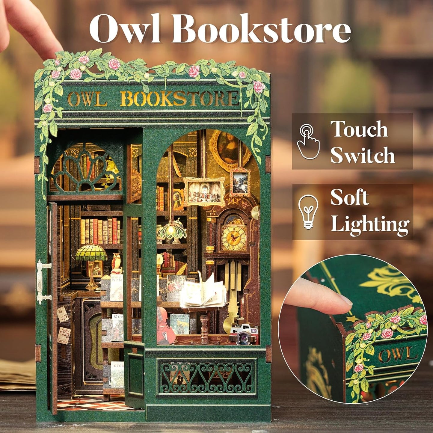 Lysliv Book Nook Kit - DIY Miniature House Kit for Adults