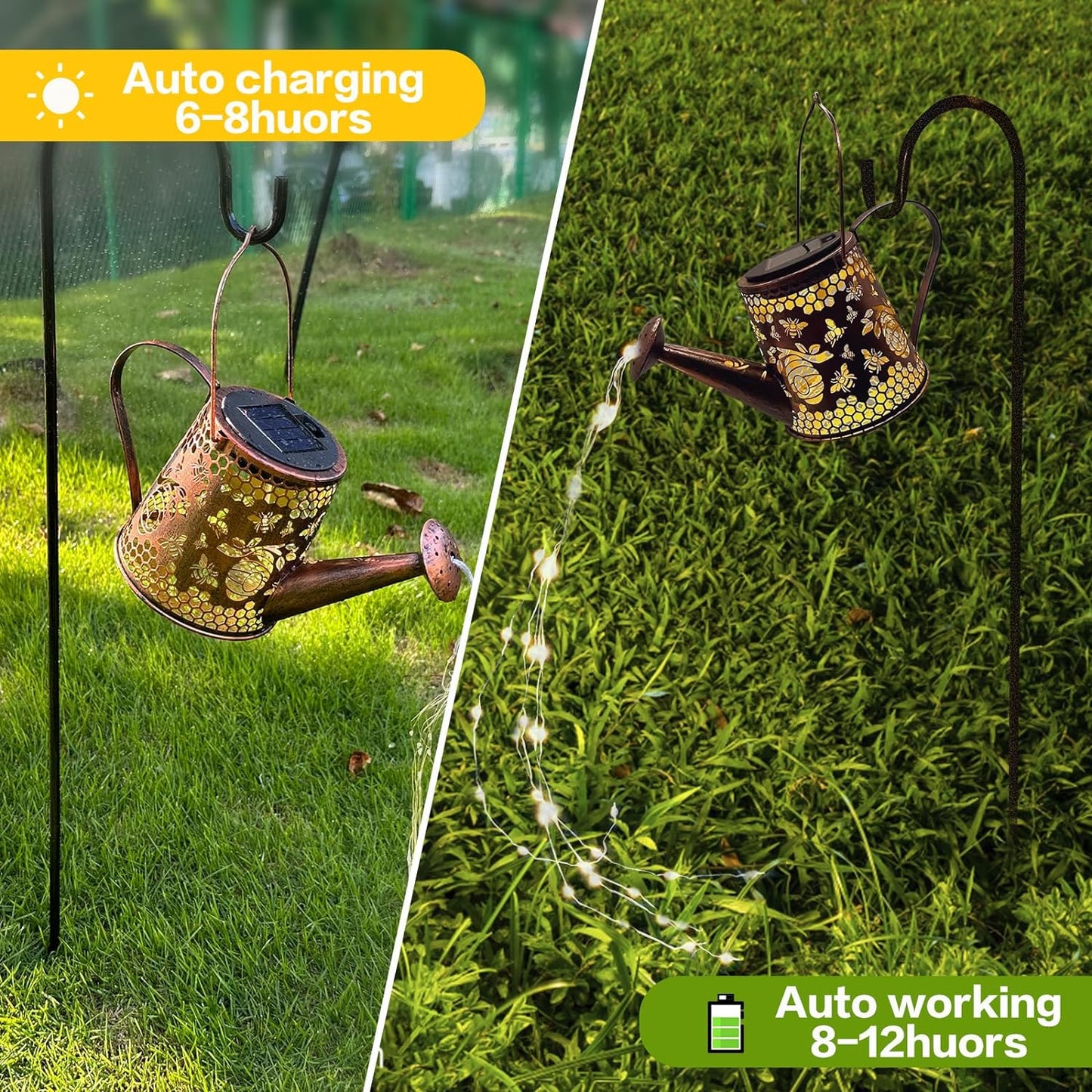 Solar Watering Can Outdoor Lights (Butterfly)