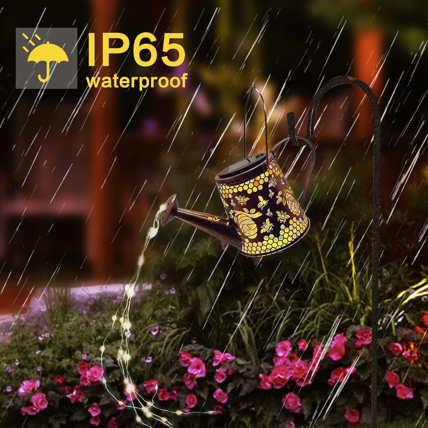 Solar Watering Can Outdoor Lights (Butterfly)