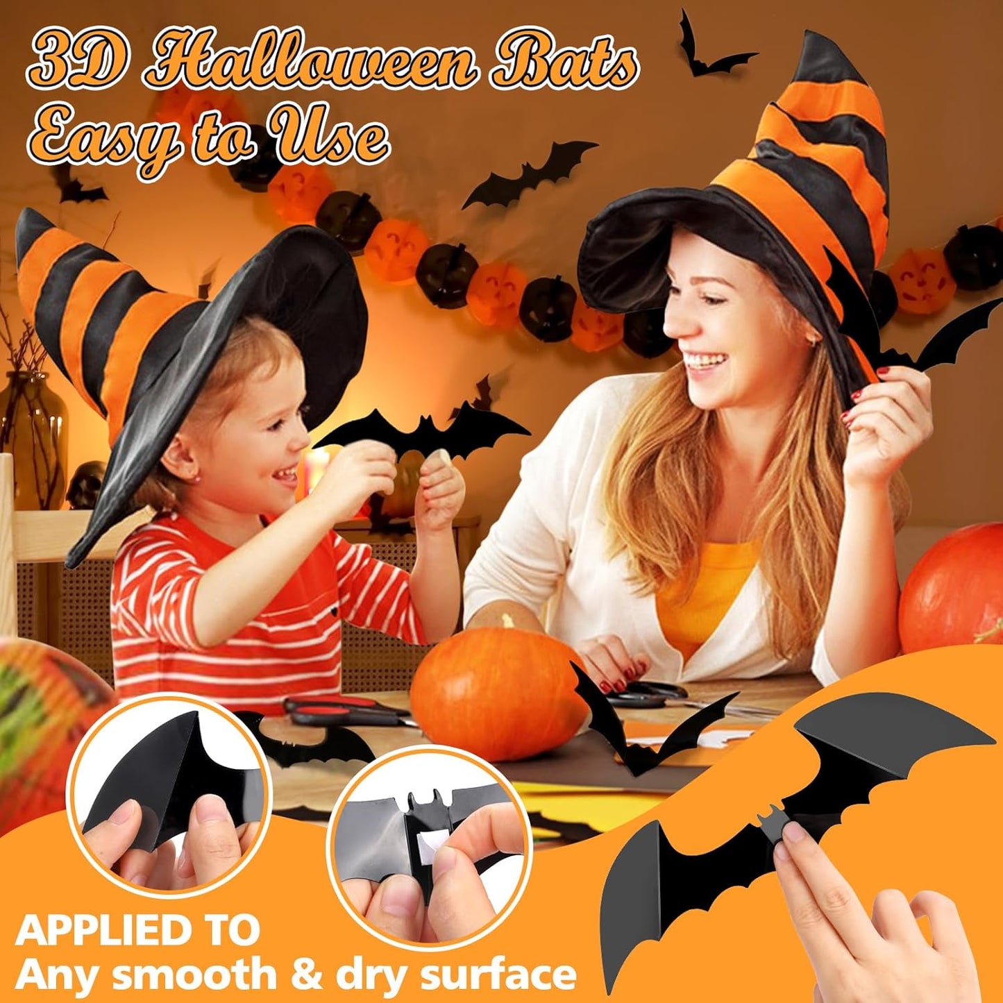 Lysliv Bats Halloween Decorations