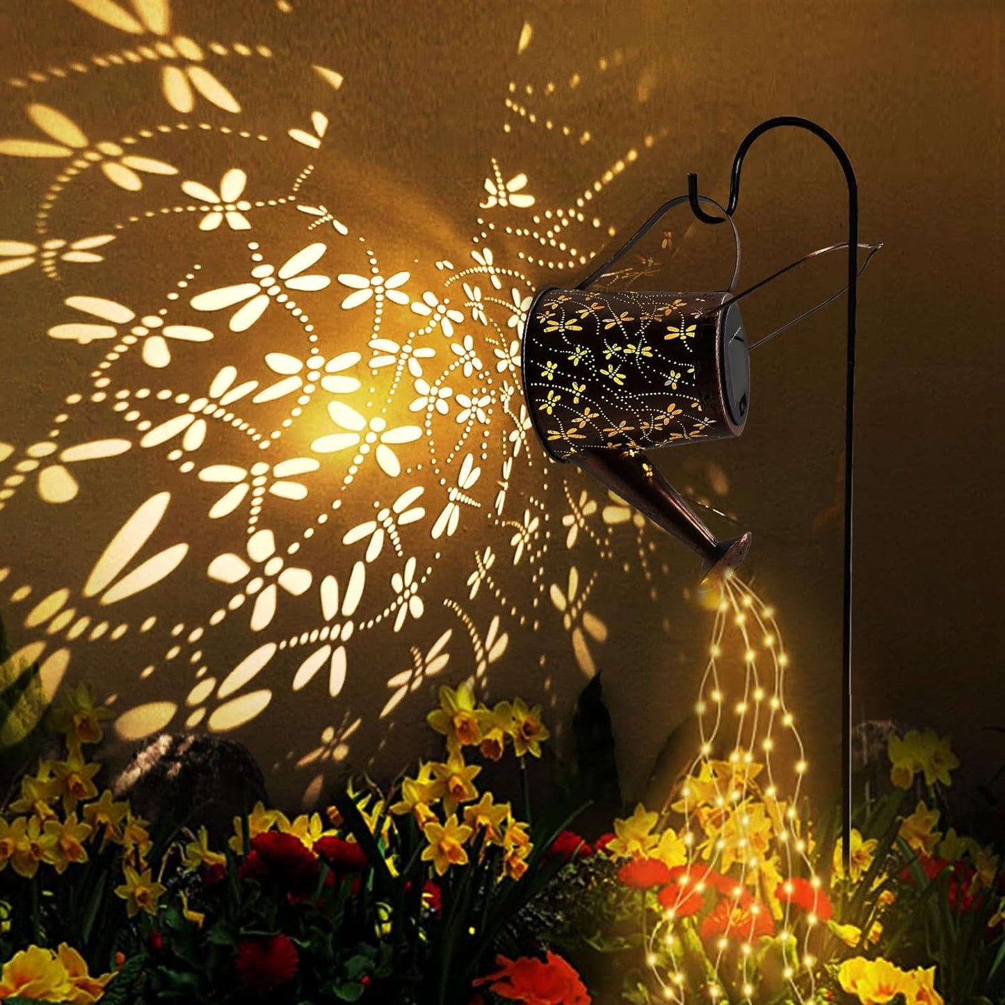 Solar Watering Can Outdoor Lights (Dragonfly)