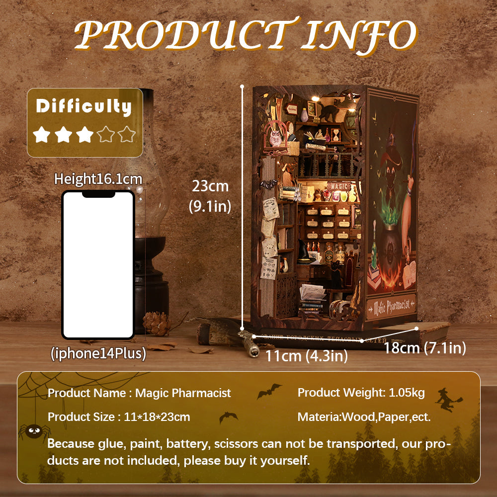 Lysliv DIY Book Nook Kit | Magic Pharmacist