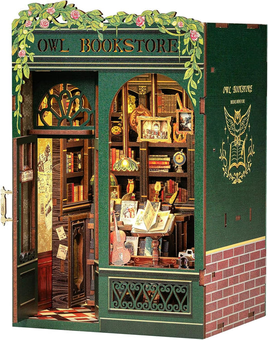 Lysliv Book Nook Kit - DIY Miniature House Kit for Adults