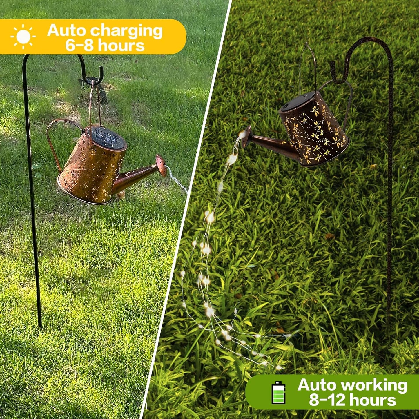 Solar Watering Can Outdoor Lights (Butterfly)