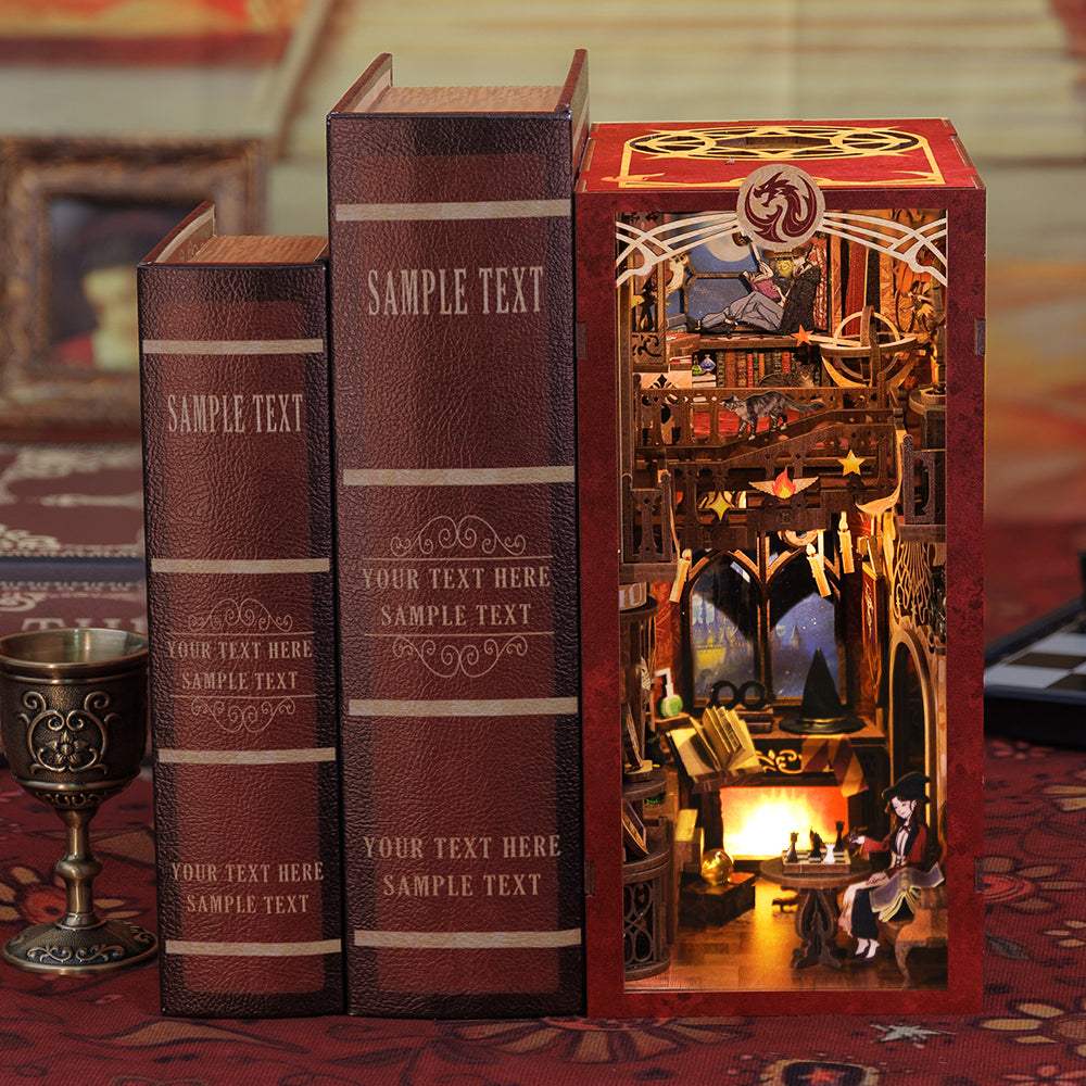 Lysliv DIY Book Nook Kit | Flame Common Room